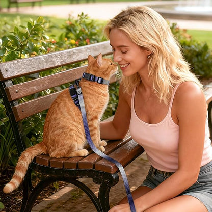 Cat Harness and Leash Set, 3-in-1 Escape Proof Adjustable, Comfortable Soft - Image 7