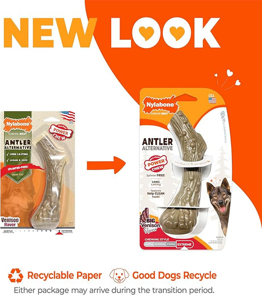 Nylabone Power Chew Antler Alternative Nylon Chew Toy - Image 2