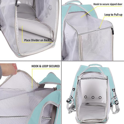 Square Back Extension Pet Backpack Carrier - Image 3