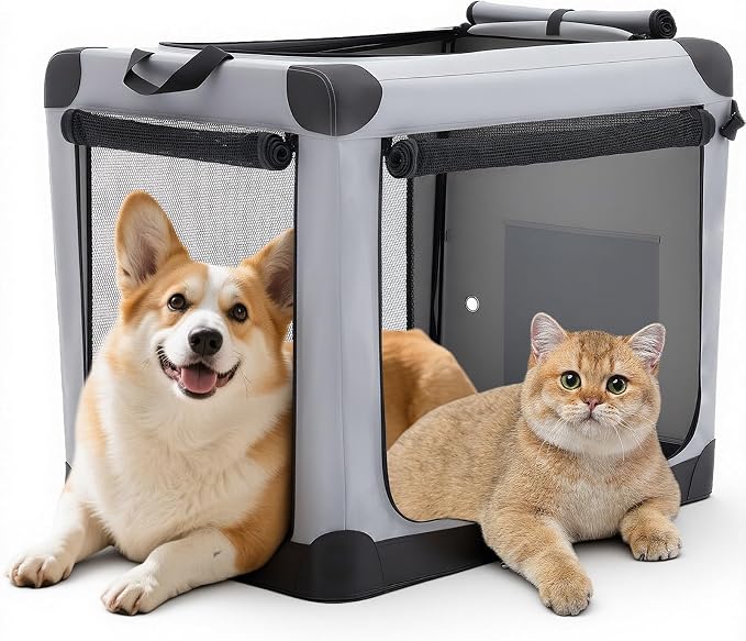 DUMOS Dog Crate 30 Inch Travel Cat Pet Carrier by DumosLifestyle