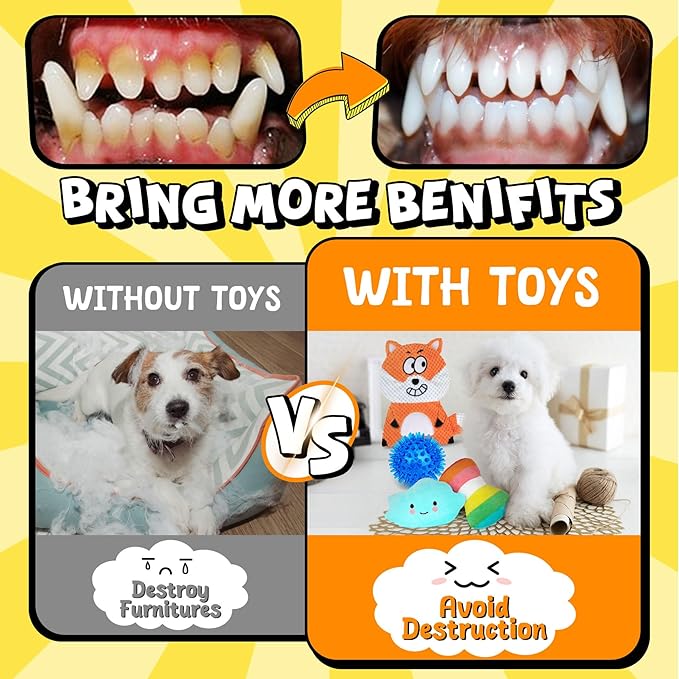 Zeaxuie 9 Pack Puppy Toys for Teething, Puppy Chew Toys - Image 6