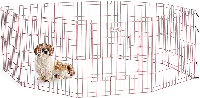 MidWest Homes for Pets Folding Metal Puppy / Dog Exercise Pen, Indoor/Outdoor by MidWestHomesForPets