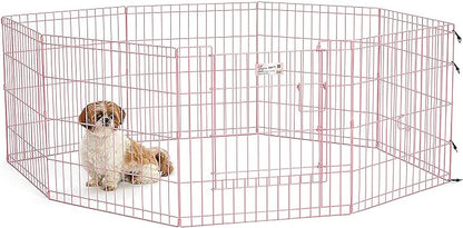 MidWest Homes for Pets Folding Metal Puppy / Dog Exercise Pen, Indoor/Outdoor by MidWestHomesForPets