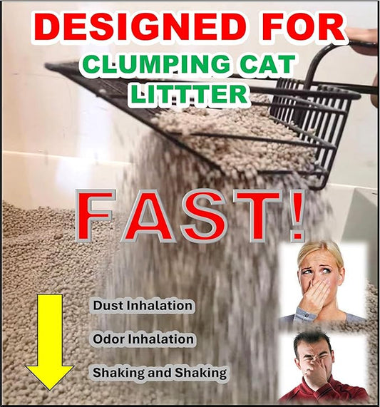 Metal Cat Litter Scoop, Fast Kitty Box Pooper Scooper - Image 2