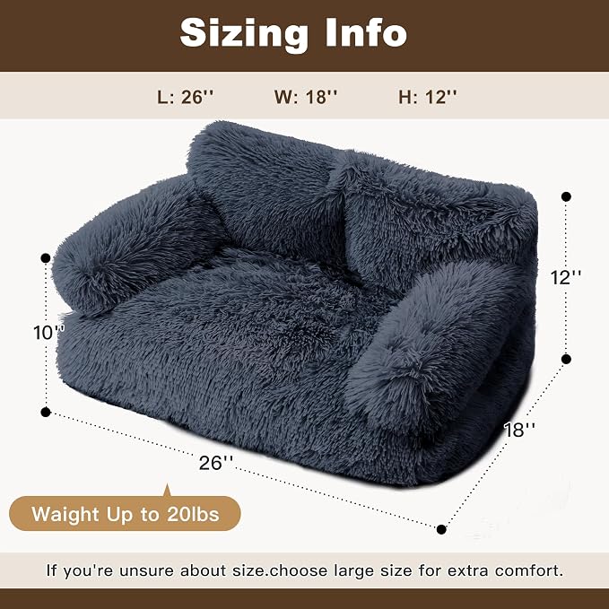 Cat Beds for Indoor Cats, Dog Couch Bed, Cute Cat Couch Sofas, Small Dog Sofas - Image 3