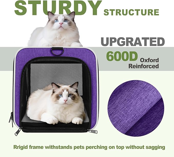 Per Carrier for Cat 18x11x11 Inch FAA Complaint, Kitten Taxi Top Load Soft - Image 4