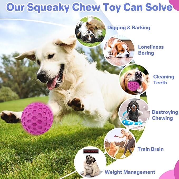 Interactive Squeaky Dog Balls, Dog Toys - Image 5
