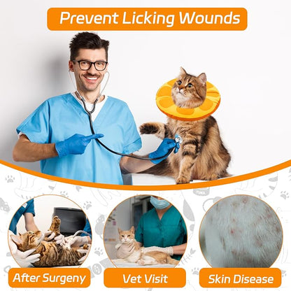 Cat Cone Collar Soft, Adjustable Cat Recovery Collars - Image 6