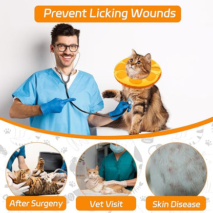 Cat Cone Collar Soft, Adjustable Cat Recovery Collar - Image 6