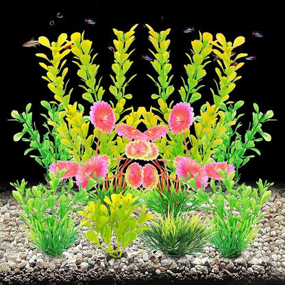 AQUANEAT Artificial Fish Tank Plants, Plastic Aquarium Decorations - Image 4