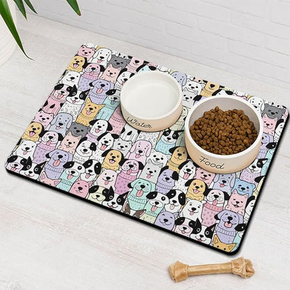Pet Feeding Mat for Floors Waterproof Dog Mat for Food and Water Absorbent - Image 8