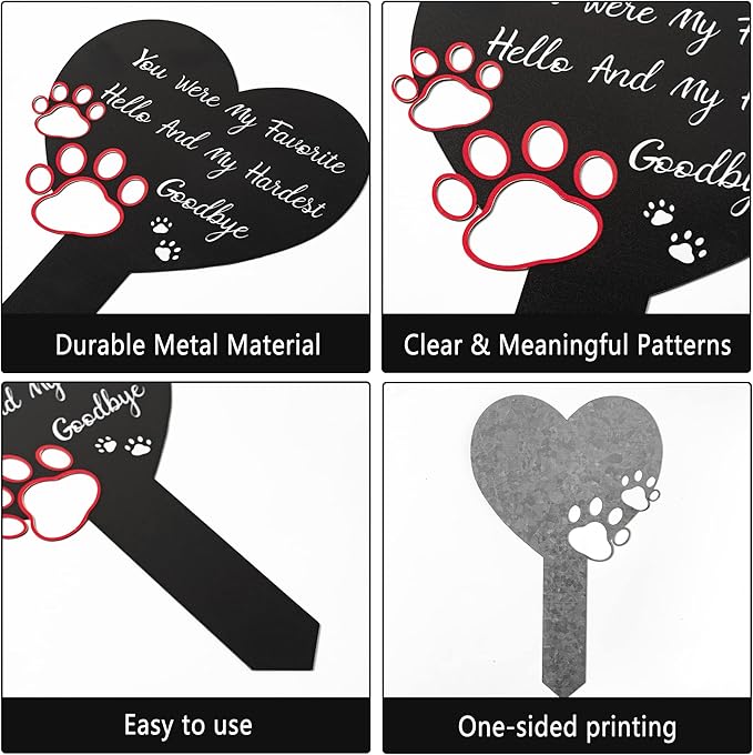 BUoonyer Pet Memorial Graves Markers - Image 3