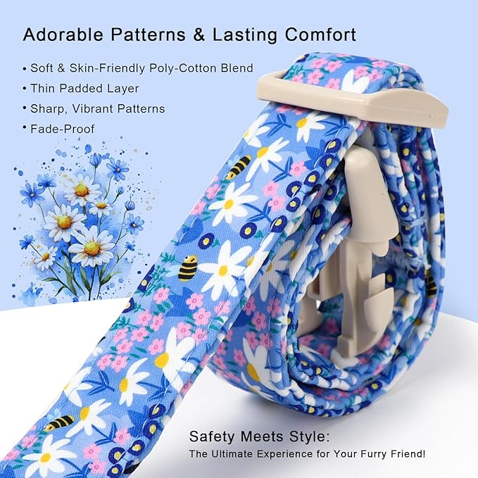 Floral Dog Collar for Large Dogs - Image 4