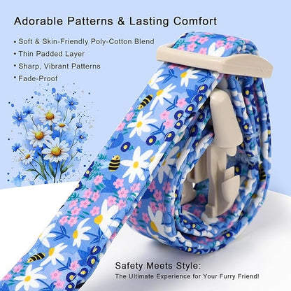 Floral Dog Collar for Medium Dogs - Image 4