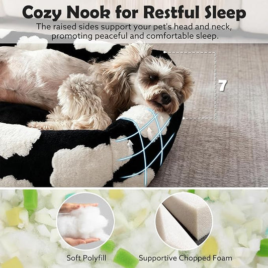 JOEJOY Small Dog Bed for Small Dogs, Rectangle Washable Orthopedic Dog Bed - Image 2