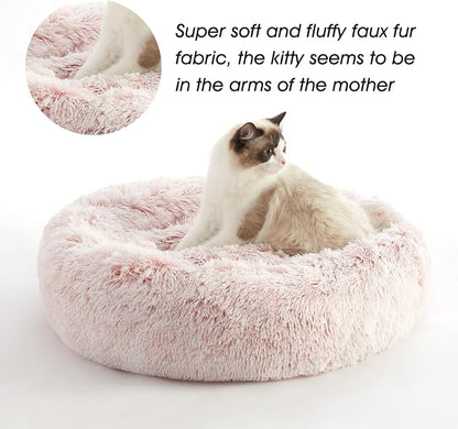 WESTERN HOME WH Calming Dog & Cat Donut Cuddler, Anti-Anxiety Warming Cozy Soft - Image 5