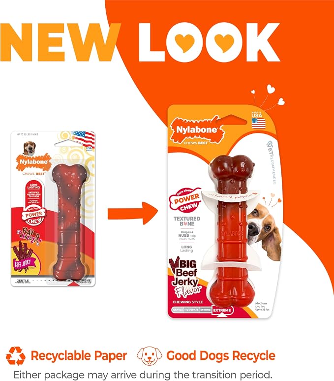 Nylabone Textured Bone Power Chew Toy - Image 2