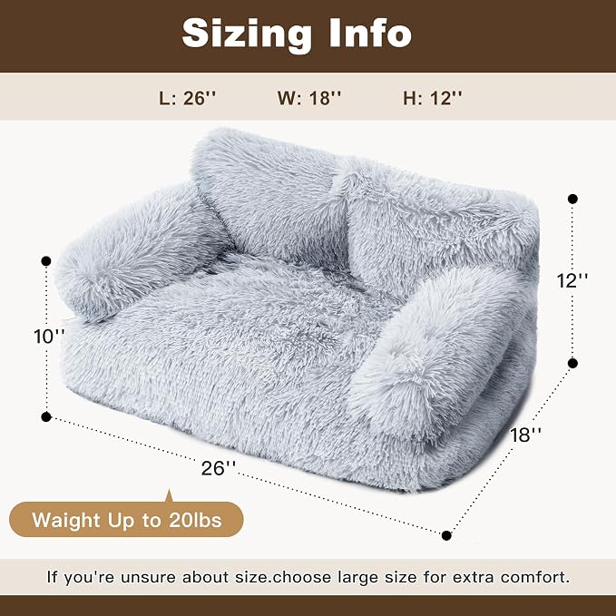 Large Cat Beds for Indoor Cats, Dog Couch Bed, Cute Cat Couch Sofas for Less - Image 3