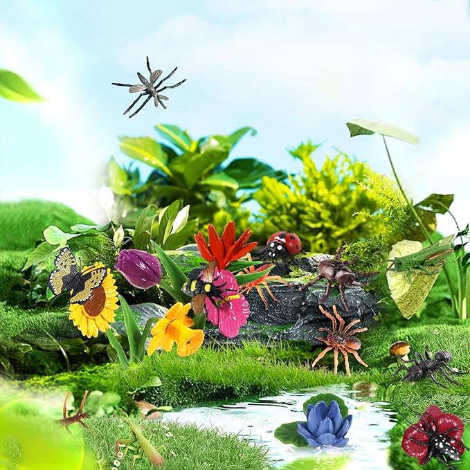 20Pcs Insect Toy Fake Plastic Bugs Figures - Image 4