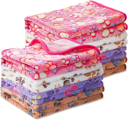 Tegeme 8 Pcs Fleece Dog Blankets by Tegeme