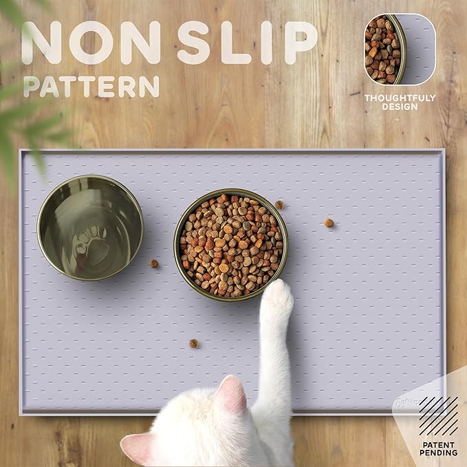 Dog Food Mat - 24x15 Raised Edges Dogs Mat - Image 4