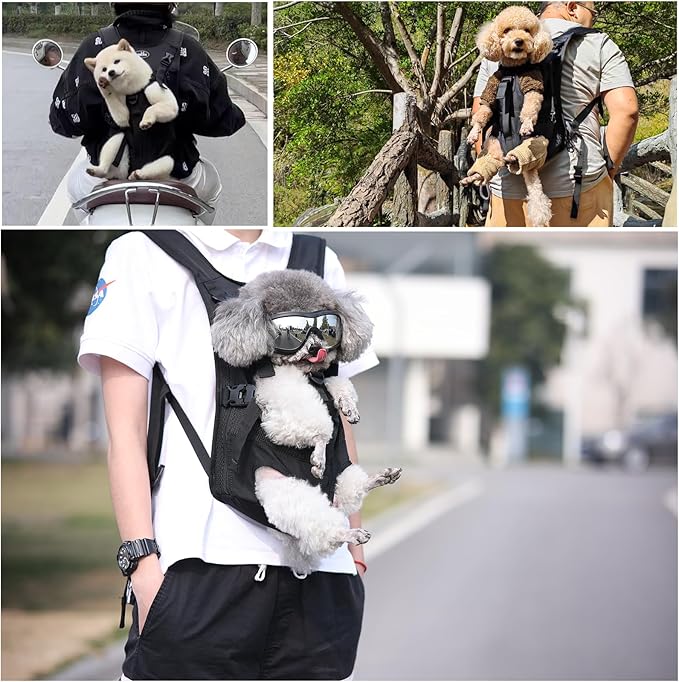Dog Front Carrier Backpacks for Small Dogs, Legs Out Pet Carrier Sling Backpack - Image 5
