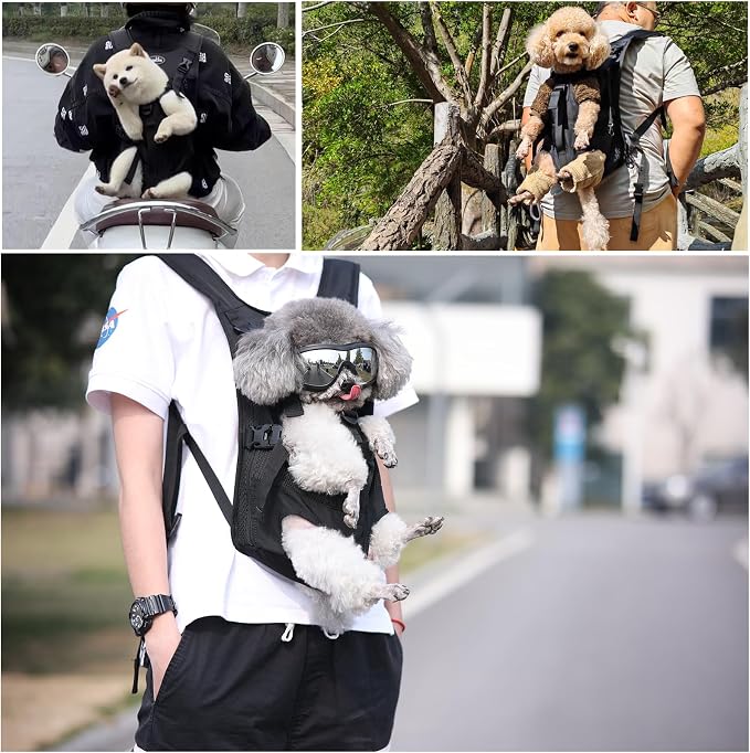 Dog Front Carrier Backpacks for Small Dogs, Legs Out Pet Carrier Sling Backpack - Image 2