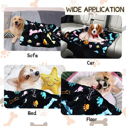 Rezutan Dog Blankets for 3 Pack Large Medium Pet Cat, Soft Fuzzy Washable - Image 6
