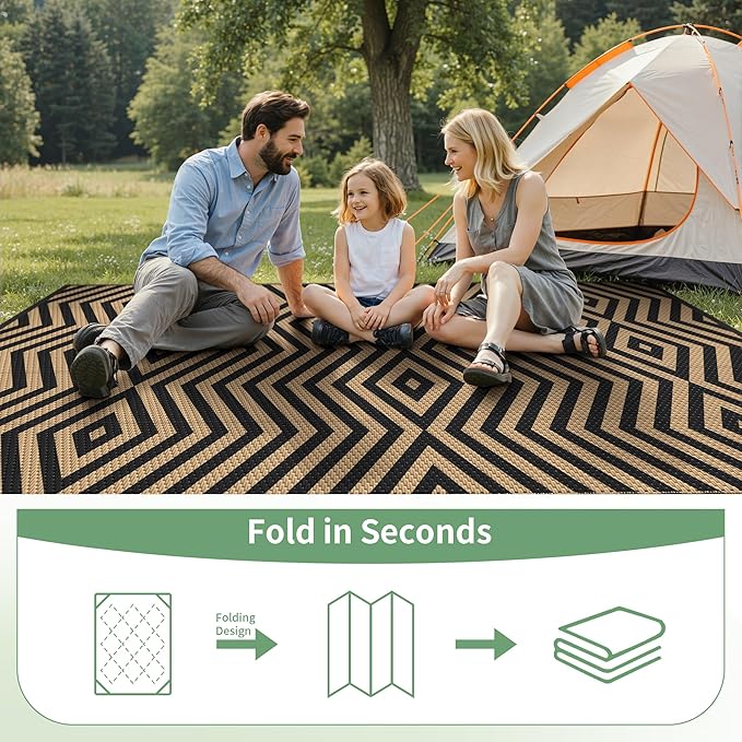 GENIMO Outdoor Rug for Patio Clearance, Lightweight Waterproof Modern RV - Image 6