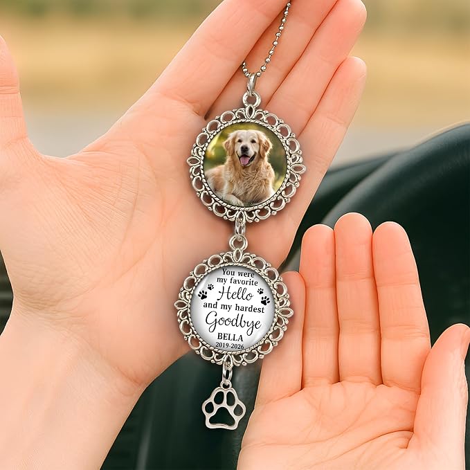 Hyturtle Personalized Pet Memorial Car Hanging Ornament - Image 6