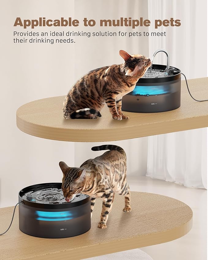 Cat Water Fountain: 108oz/3.2L Cat Fountain Super Silent Pet Water Fountain - Image 8