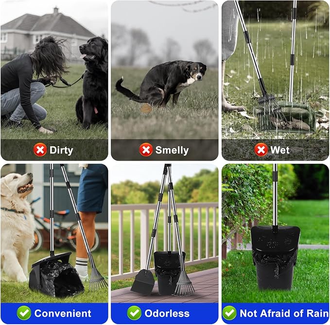 39.8'' Long Handle Dog Pooper Scooper - Image 5