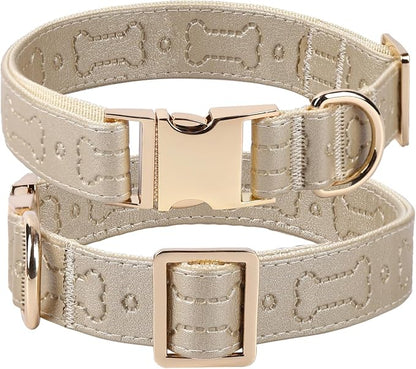 TDTOK Stylish Leather Dog Collar, Comfortable Soft PU Leather Dog Collars by Getthegoodstuff