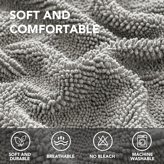 H.VERSAILTEX Non Slip Pet Couch Cover Chenille Dog Bed Protector Thick Soft - Image 2