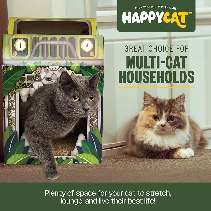 HappyCat Safari Truck Cat Scratcher House - Image 3