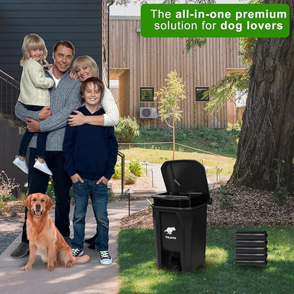 Dog Poop Trash Can Outside, 20L/5Gallon Pedal and Removable Inner Waste Bin - Image 7