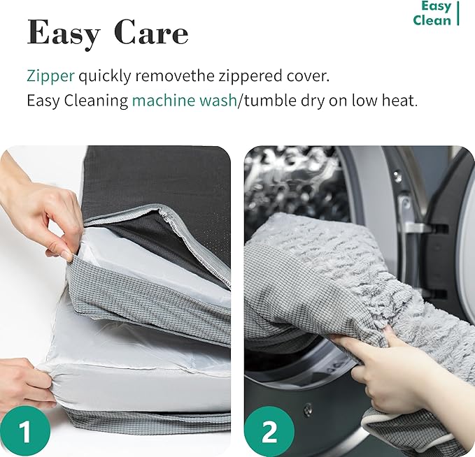 Orthopedic Dog Beds for Small Medium Dogs, Waterproof Lined Egg Crate Foam Pet - Image 7