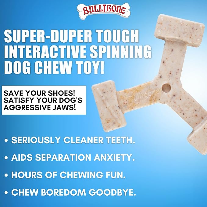 Bullibone Nylon Dog Chew Toy Spin-a-Bone - Image 3