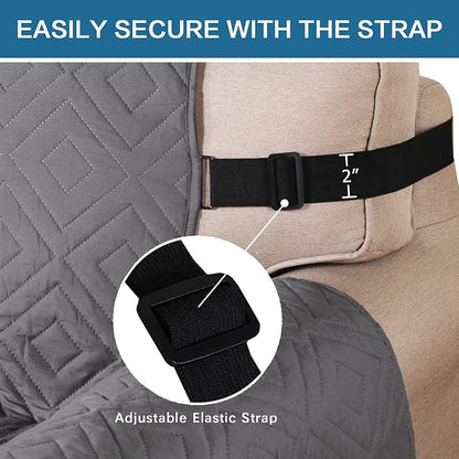 H.VERSAILTEX Reversible Loveseat Cover Furniture Protector Anti-Slip Water - Image 5