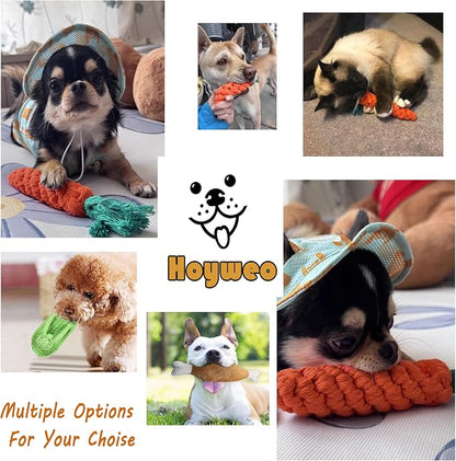 3PCS Natural Cotton Rope Toys for Small Dogs and Puppies, Dog Dental Care Chew - Image 7