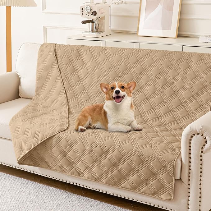 hyha Waterproof Dog Blanket, Reversible Pet Bed Blanket, Soft Sofa Couch Cover by hyha
