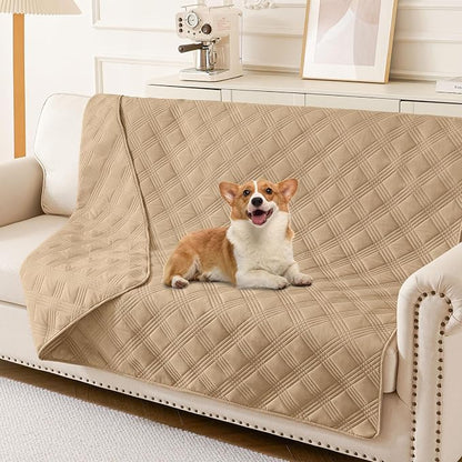 hyha Waterproof Dog Blanket, Reversible Pet Bed Blanket, Soft Sofa Couch Cover by hyha