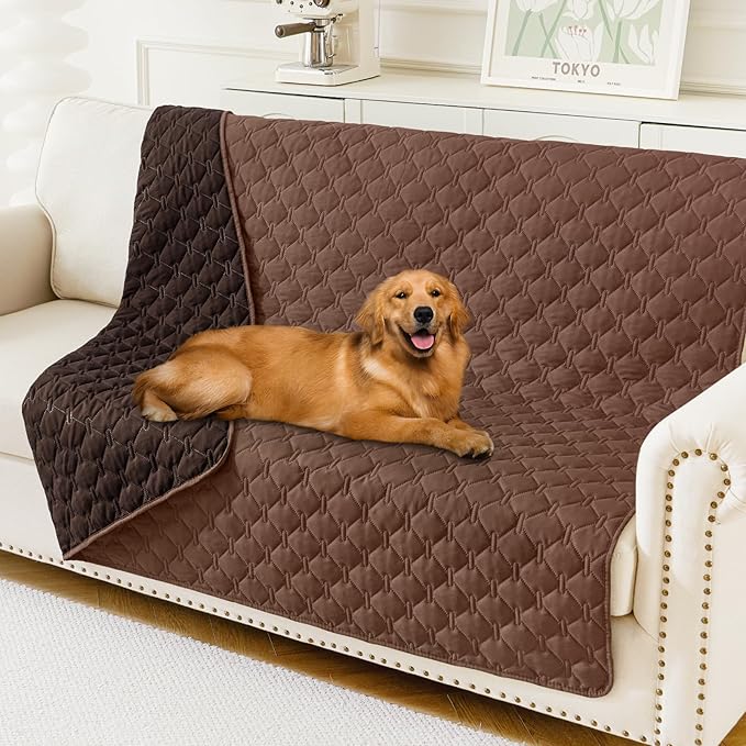 Smiry Waterproof Dog Bed Cover Blanket, Soft Reversible Pet Blanket, Washable by Smiry