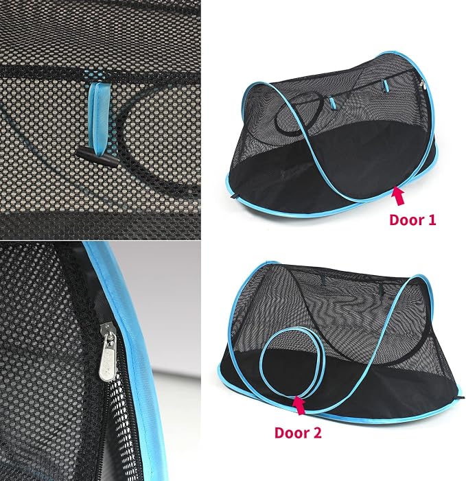 INTURN Cat Furniture Tent for Indoor and Outdoor Playpen Portable Cat Tunnels - Image 3