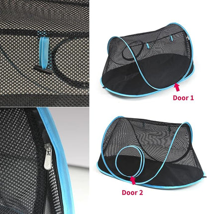 INTURN Cat Furniture Tent for Indoor and Outdoor Playpen Portable Cat Tunnels - Image 3