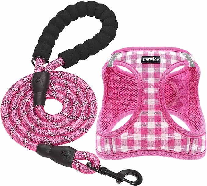 Dog Harness Step-in Breathable Puppy Cat Dog Vest Harnesses by matilor