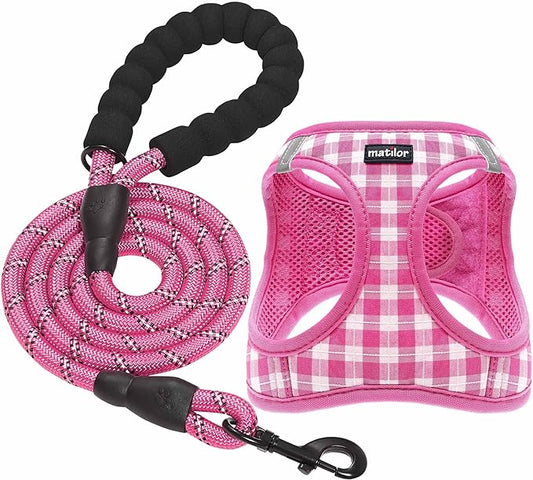Dog Harness Step-in Breathable Puppy Cat Dog Vest Harnesses by matilor