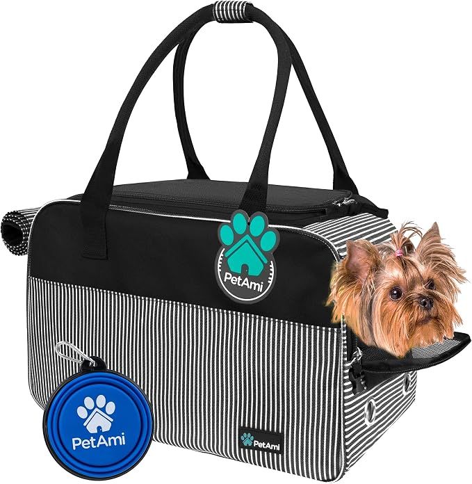 PetAmi Dog Purse Carrier for Small Dogs, Airline Approved Soft Sided Pet Carrier by PetAmi