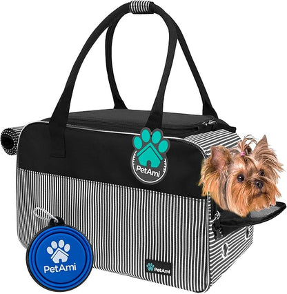 PetAmi Dog Purse Carrier for Small Dogs, Airline Approved Soft Sided Pet Carrier by PetAmi