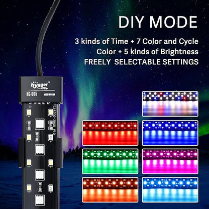 hygger 24/7 Mode Submersible Aquarium LED Light, Full Spectrum Hidden Fish Tank - Image 2